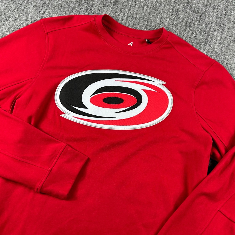 Antigua Carolina Hurricanes Echelon Crew Mens Large Red Pullover NHL Hockey NEW
